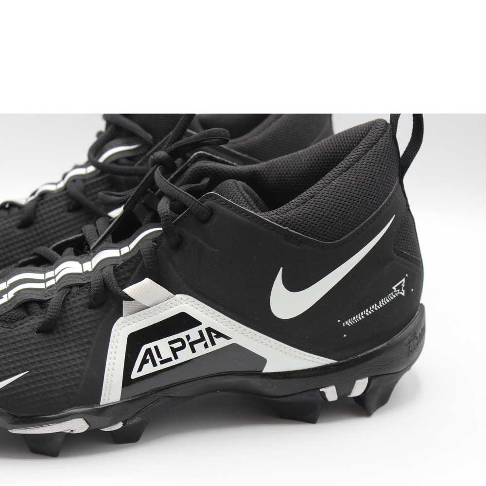 Nike Alpha Menace 3 Shark Black White Football Cleats Mens 9 CV0584-001 - Picture 2 of 8